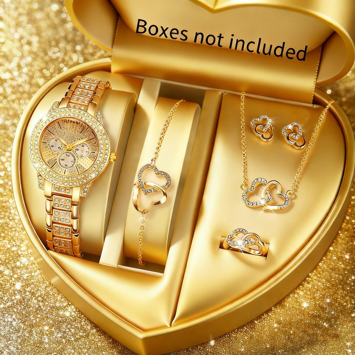 Luxury Watch Kit - 6 pièces de luxe strass femmes
