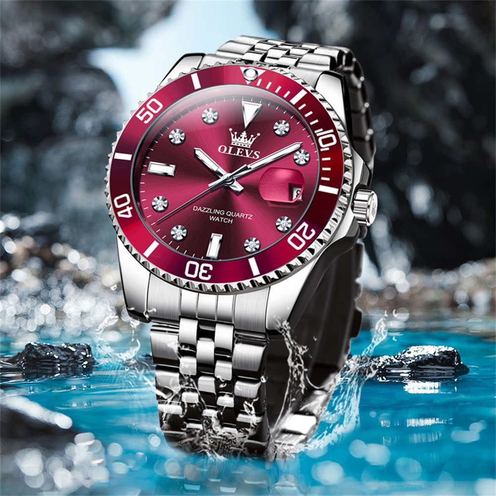 Luxury Watch Hd - OLEVS 9809 hommes montre originale marque