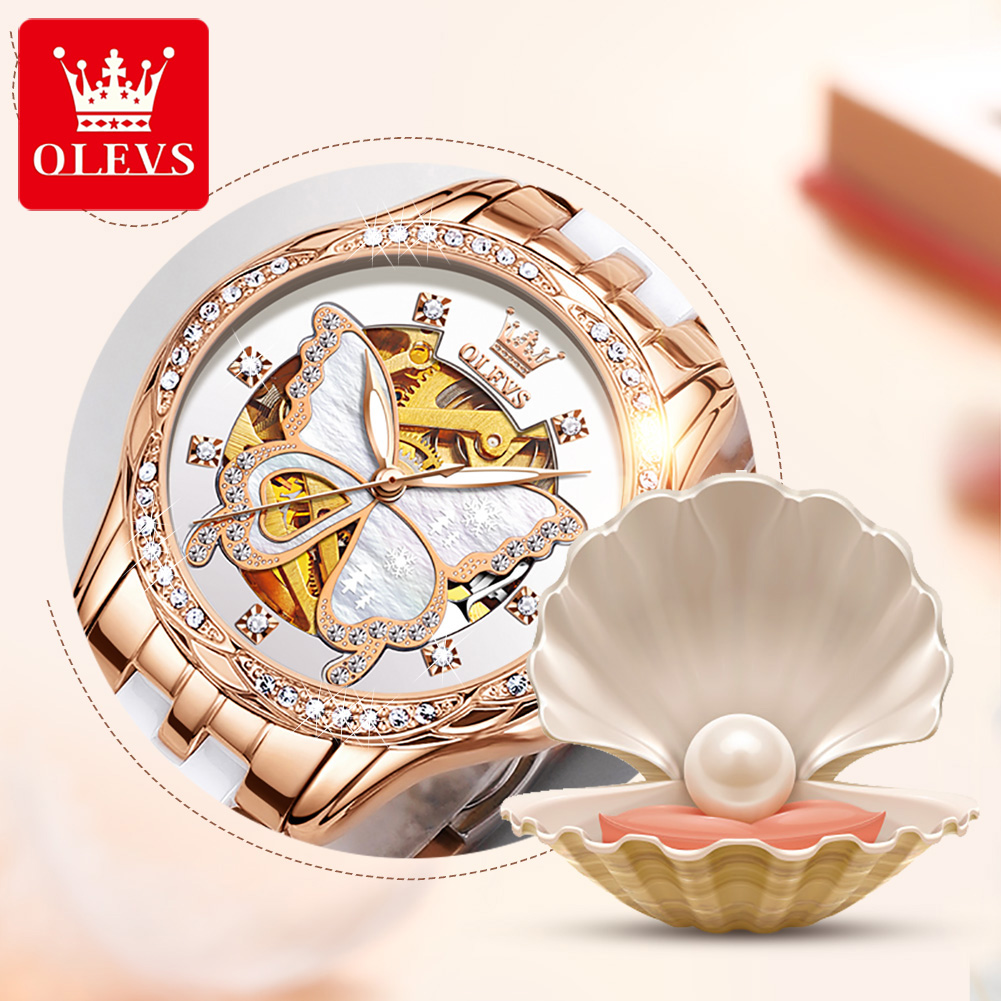 Luxury Watch Hd - OLEVS 6622 luxe femmes tout automatique