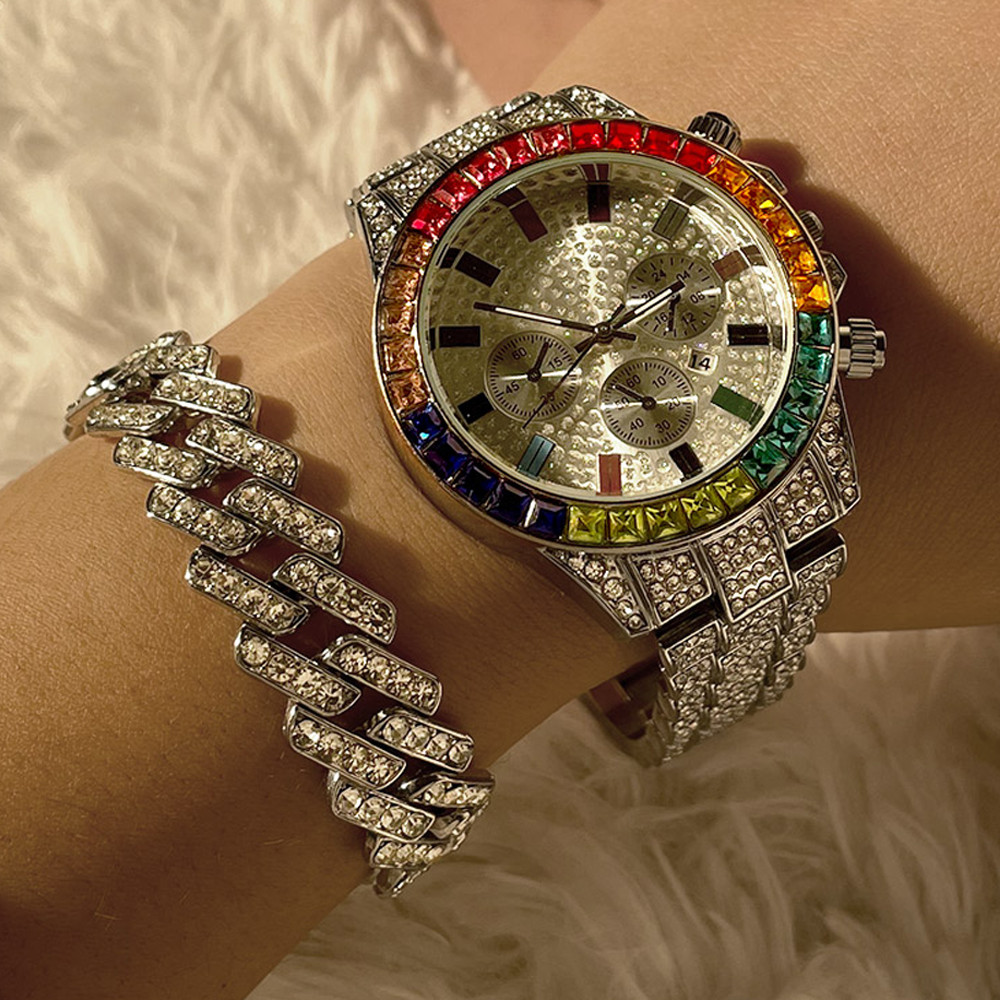 Mode Hiphop femmes montre à Qu - Luxury Watch Kit avis et prix