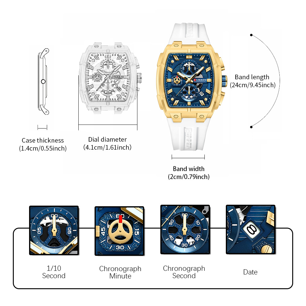 Montre vintage de luxe CURREN  - Luxury Watch Kit avis et prix