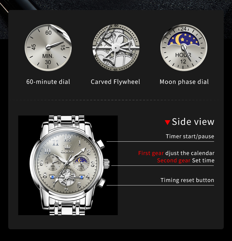 OLEVS 2900 montre pour hommes  - Luxury Watch Zone avis et prix