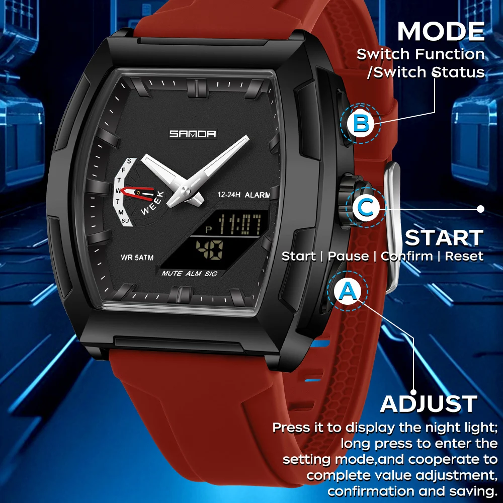 Montres pour homme SANDA, mont - Luxury Watch Zone avis et prix
