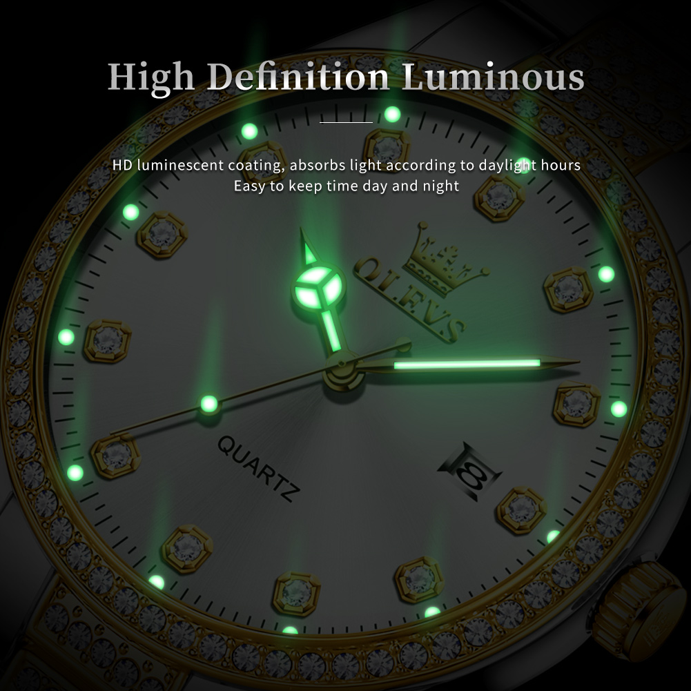 OLEVS 9905 tout diamant marque - Luxury Watch All Brands avis et prix