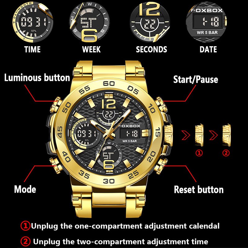 FOXBOX-Montre de plongée étanc - Luxury Watch Zone avis et prix