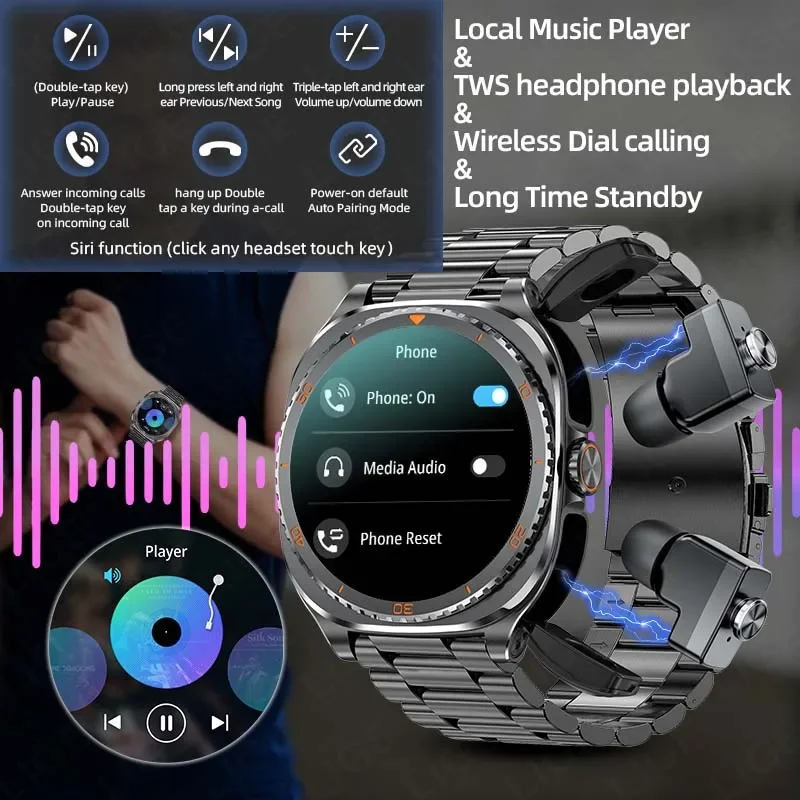 Nouveau 2026 TWS 2-en-1 casque - Luxury Watch Hd avis et prix